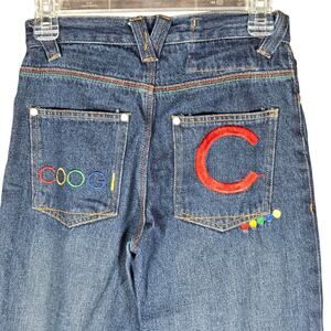 Coogi Jeans Boys 10 Denim Straight Leg Embroidered Pockets Y2K Hip Hop Skate